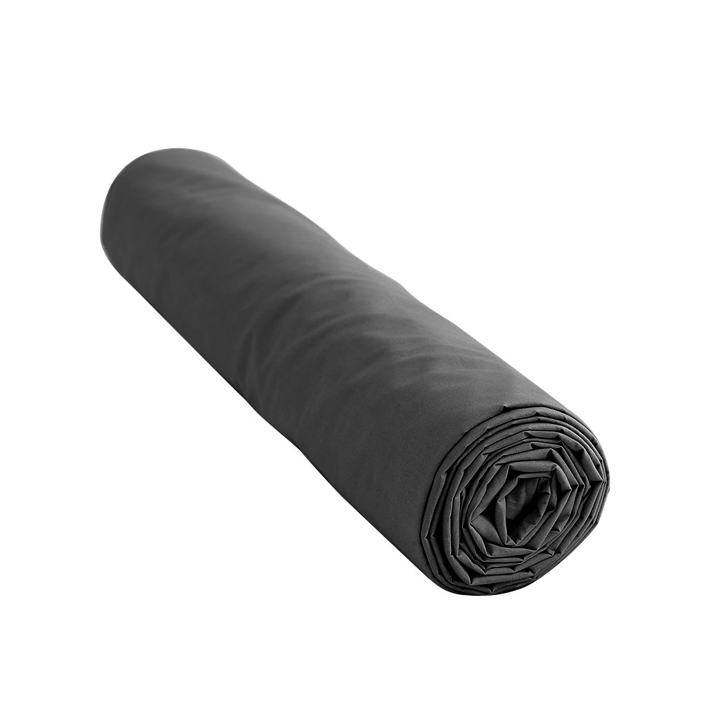 DreamZ 198x122cm Anti Anxiety Weighted Blanket Cover in grey, featuring ultra-soft plush and breathable polyester materials for comfort.